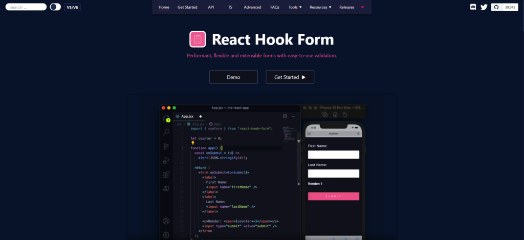 React Hook Form
